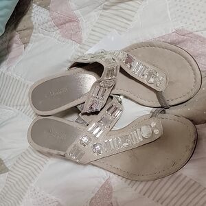 Size 10 tan Jaclyn smith wedges. NWT